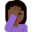 woman facepalming, dark skin tone